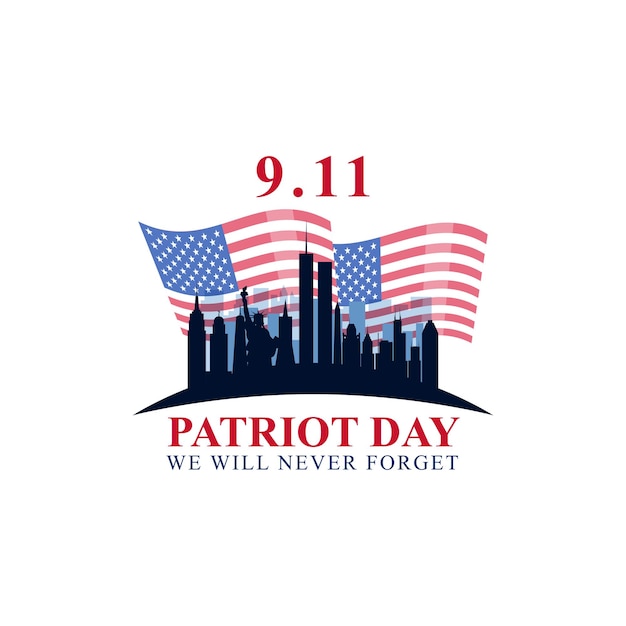 Illustration vectorielle du 9 11 Patriot Day