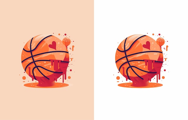 Vecteur illustration vectorielle du basket