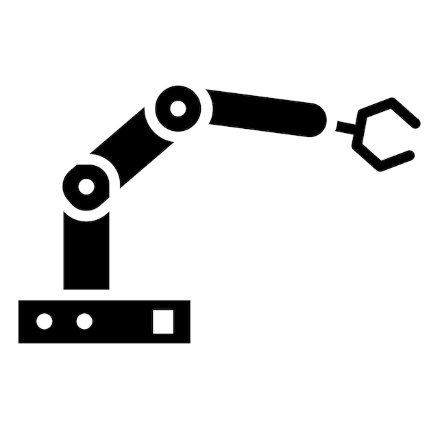 Illustration Vectorielle Du Bras Robotique