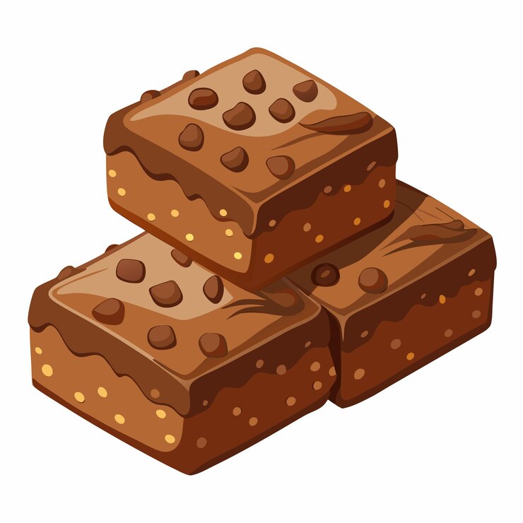 Vecteur illustration vectorielle du brownie