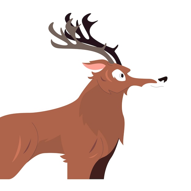 Illustration vectorielle du cerf majestueux