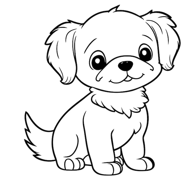 L'illustration Vectorielle Du Chien Est Mignonne.