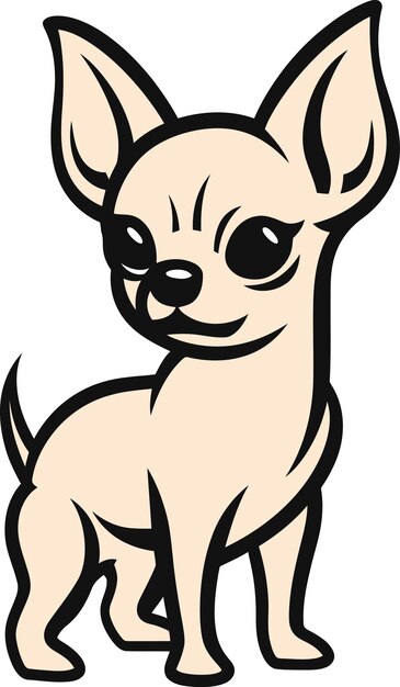 illustration vectorielle du chihuahua