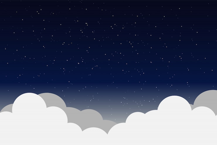 Vecteur illustration vectorielle du ciel nocturne