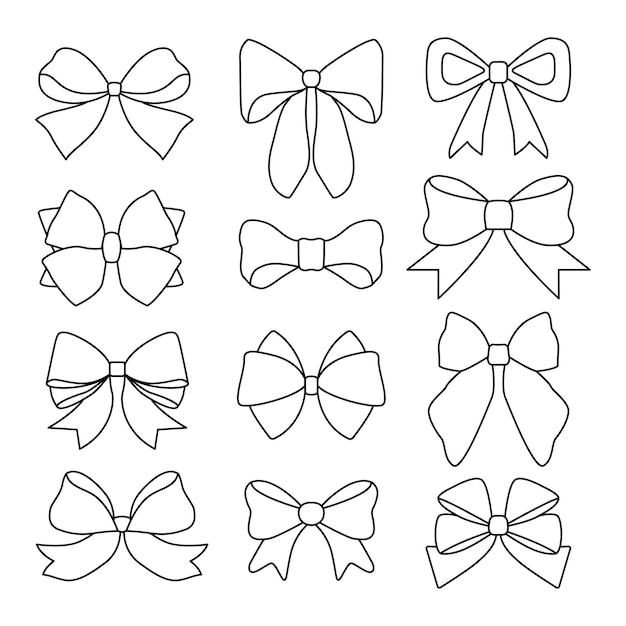 Illustration vectorielle du contour du ruban