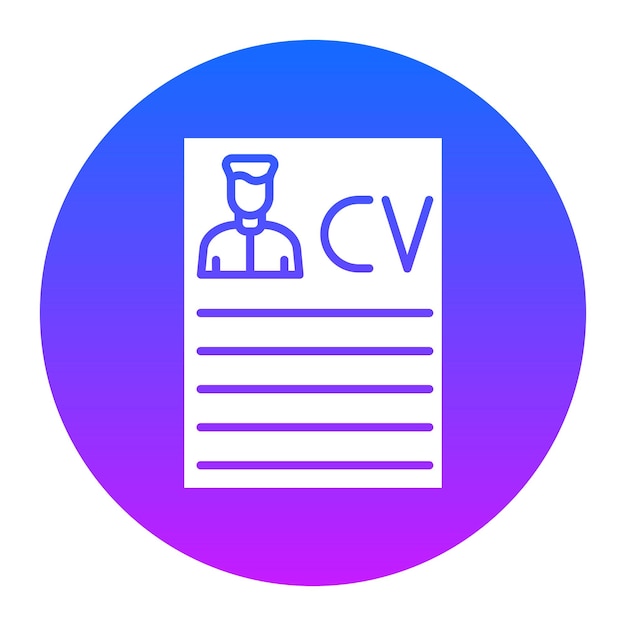 Illustration vectorielle du curriculum vitae