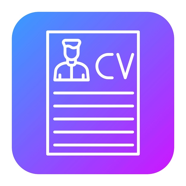 Illustration vectorielle du curriculum vitae