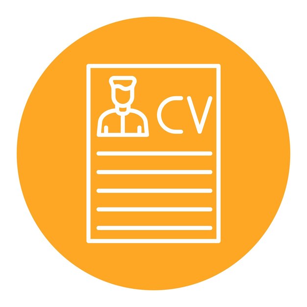 Illustration vectorielle du curriculum vitae