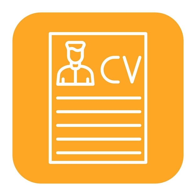 Illustration vectorielle du curriculum vitae