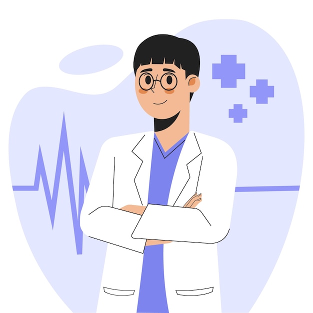 Illustration vectorielle du docteur