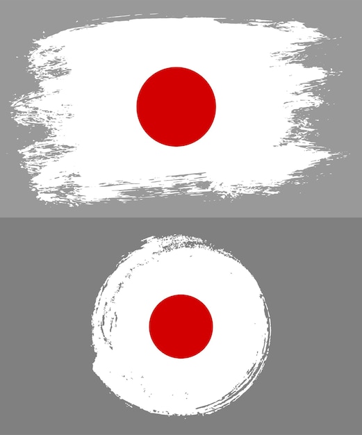 Vecteur illustration vectorielle du drapeau du japon