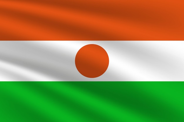 Vecteur illustration vectorielle du drapeau national du niger