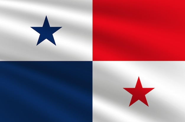 Illustration vectorielle du drapeau national du Panama