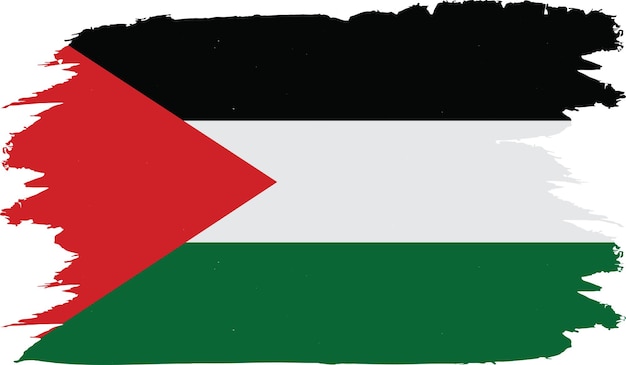 Vecteur illustration vectorielle du drapeau palestinien