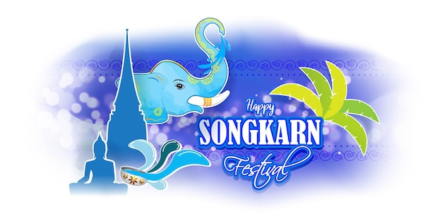 Illustration Vectorielle Du Festival Happy Songkran