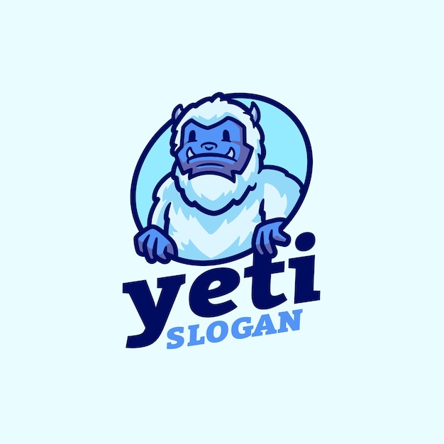 L'illustration Vectorielle Du Fruit De La Mascotte De Dessin Animé Du Logo Yeti