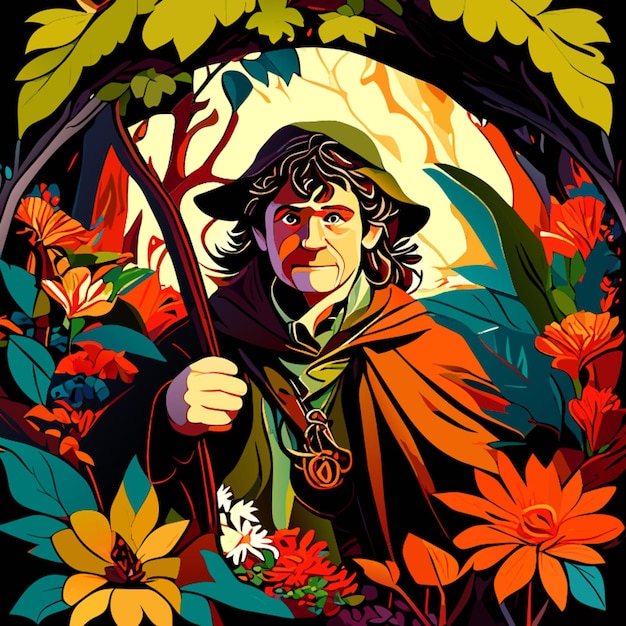 L'illustration Vectorielle Du Hobbit