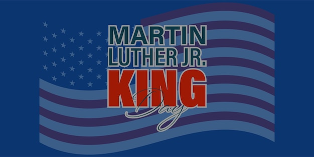 Illustration vectorielle du jour du roi ou du jour de Martin Luther King