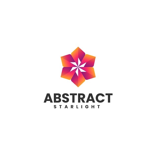 Vecteur illustration vectorielle du logo abstrait gradient style coloré