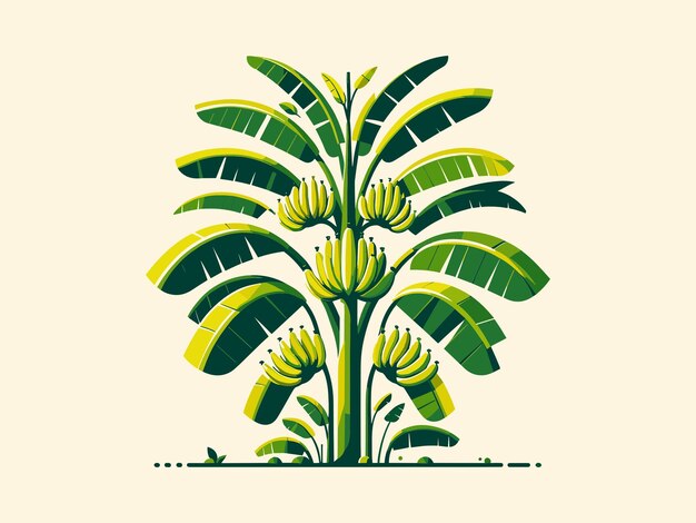 L'illustration Vectorielle Du Logo De L'arbre à Banane