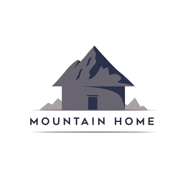 Vecteur illustration vectorielle du logo de l'aventure de montagne isolée