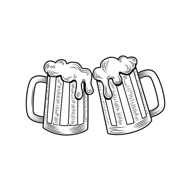 Vecteur illustration vectorielle du logo de la bière de l'oktoberfest