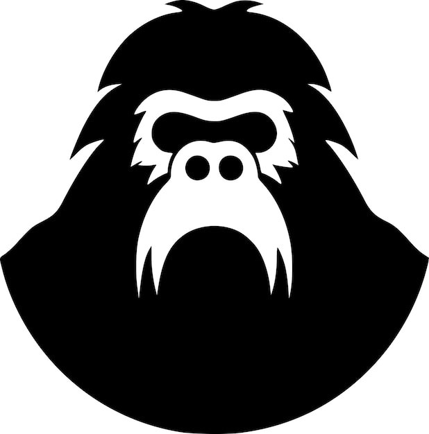 Vecteur illustration vectorielle du logo bigfoot minimaliste et plat