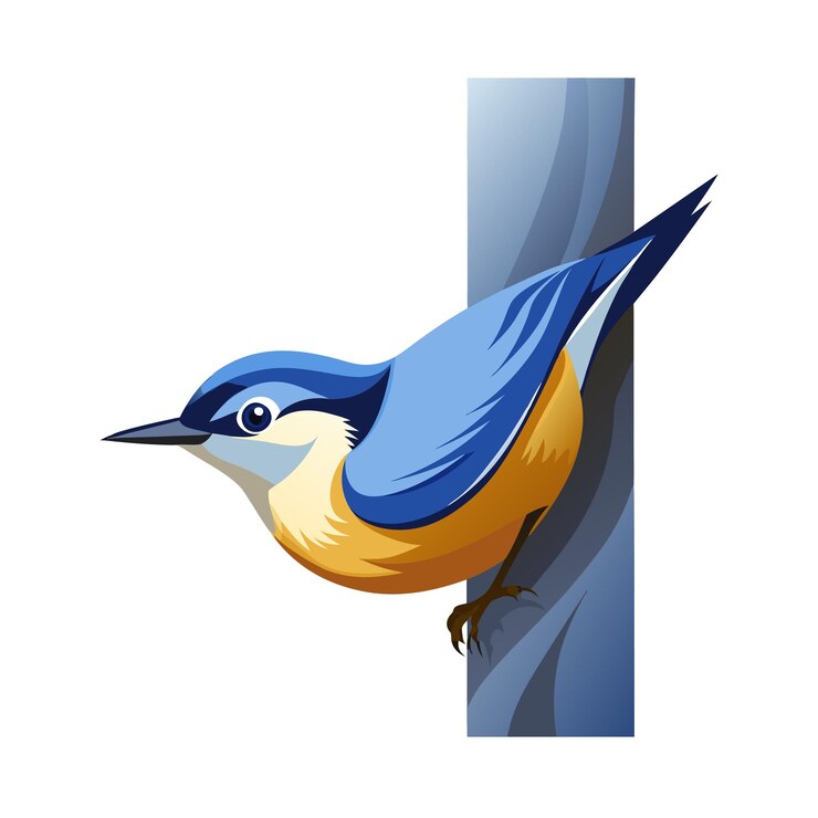 Vecteur illustration vectorielle du logo du gradient d'oiseau coloré