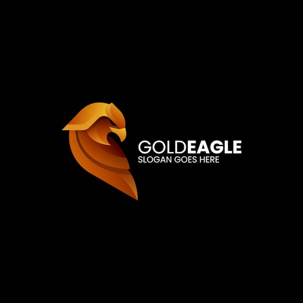 Illustration Vectorielle Du Logo Eagle Gradient Style Coloré