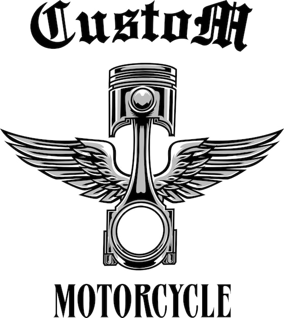 Illustration Vectorielle Du Logo De L'insigne Des Motards Avec Un Stock De Qualité Supérieure