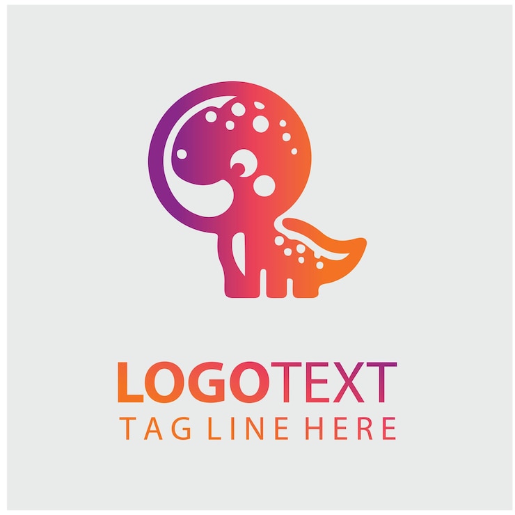 Vecteur illustration vectorielle du logo de littledino