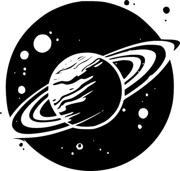 Vecteur illustration vectorielle du logo minimaliste et plat de l'espace