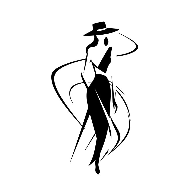 Vecteur illustration vectorielle du logo de la mode icône et panneau vectoriel de la mode