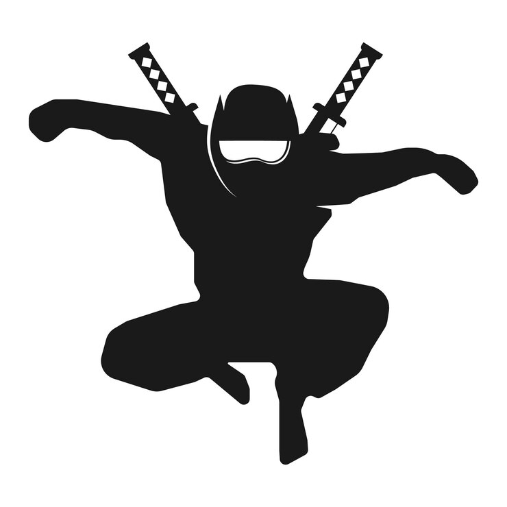 Vecteur l'illustration vectorielle du logo ninjas