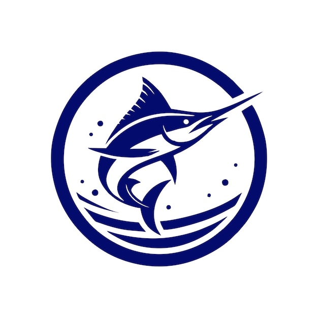 Illustration Vectorielle Du Logo De La Pêche Au Marlin