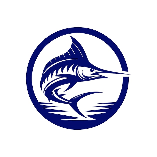 Illustration Vectorielle Du Logo De La Pêche Au Marlin