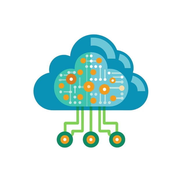 Illustration vectorielle du logo de la société de technologie