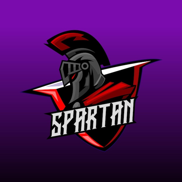 Vecteur illustration vectorielle du logo spartan esport