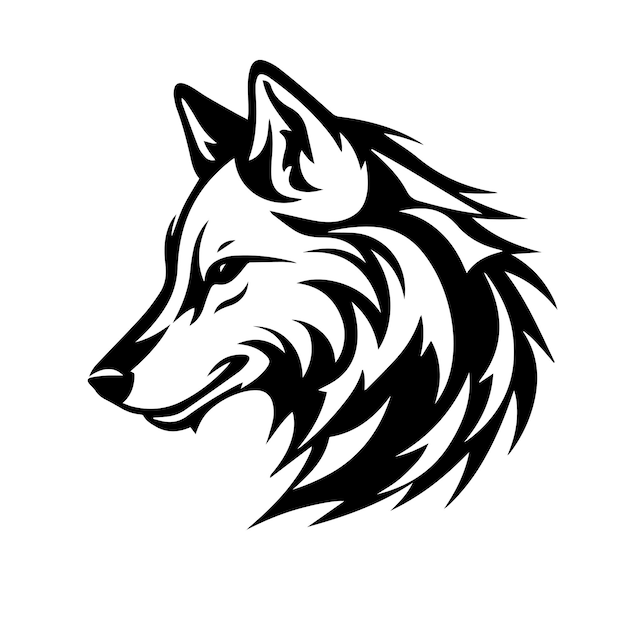 illustration vectorielle du loup