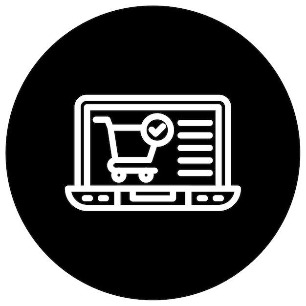 Illustration vectorielle du magasin en ligne