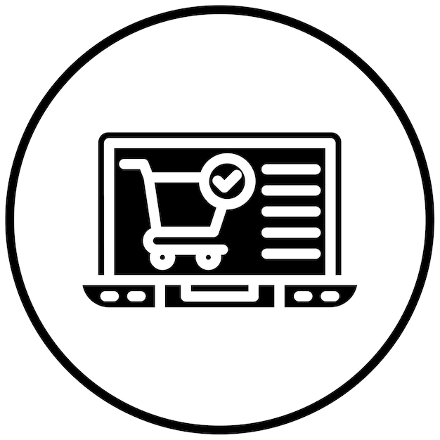Illustration vectorielle du magasin en ligne