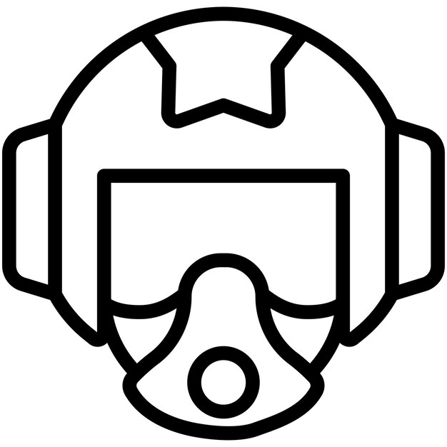Illustration vectorielle du masque de l'armée