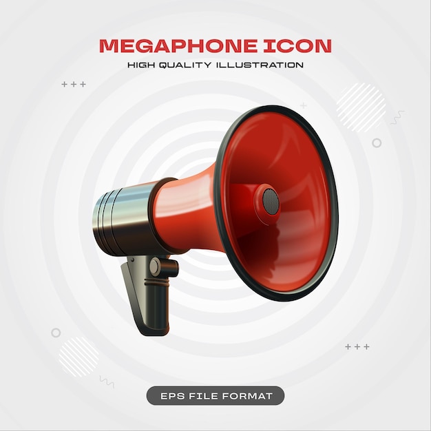 Illustration vectorielle du mégaphone