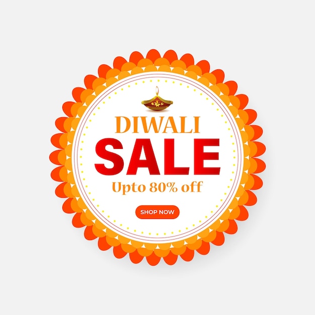 Illustration Vectorielle Du Modèle De Bannière Happy Diwali Sale