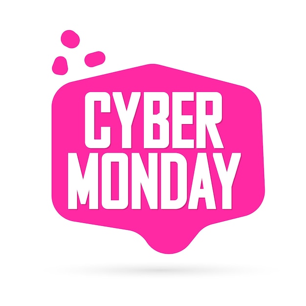 Illustration vectorielle du modèle de conception de l'affiche de vente du cyber lundi