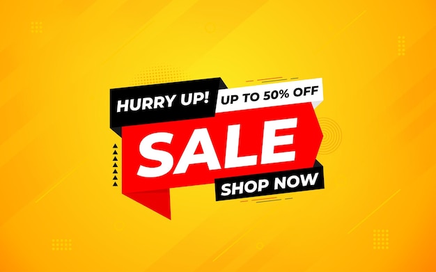 Illustration vectorielle du modèle de conception de bannière de vente Offre spéciale de vente Étiquette de vente Banner d'offre de vente