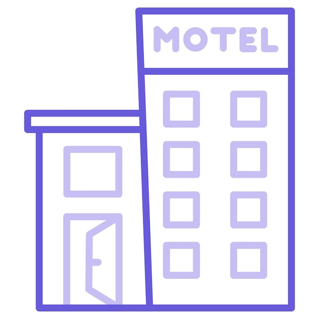 Vecteur illustration vectorielle du motel