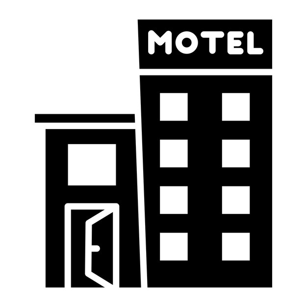 Vecteur illustration vectorielle du motel