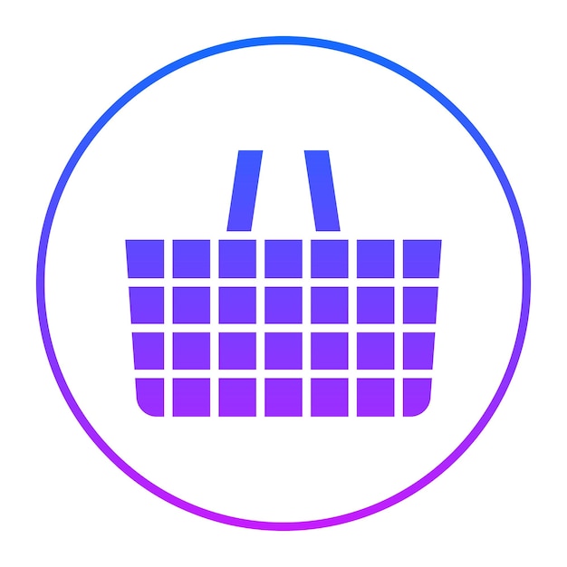 Illustration vectorielle du panier d'achat