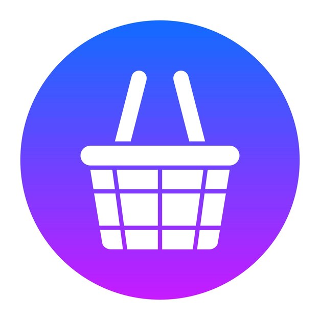 Illustration vectorielle du panier d'achat